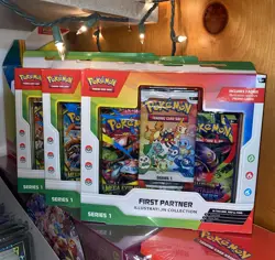 Pokemon First Partner Illustration Collection Series 1 Box Lot 3 Boxes Sealed - Image 1