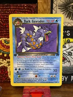 Pokemon 2000 1st Edition Team Rocket - Dark Gyrados - Rare - 25/82 Gradable - Image 1