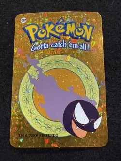 Pokemon Gastly #092 Prism Nintendo Vending Sticker in LP condition! - Image 1
