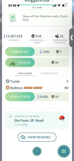 Pokemon Go Shiny Roggenrola ( XXL) - Image 2