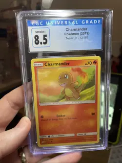 Pokemon Charmander Non-Holo #12/181 Team Up 2019 - CGC 8.5 NM, Nintendo! Rare - Image 2
