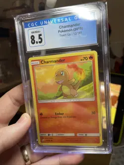 Pokemon Charmander Non-Holo #12/181 Team Up 2019 - CGC 8.5 NM, Nintendo! Rare - Image 3