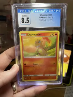 Pokemon Charmander Non-Holo #12/181 Team Up 2019 - CGC 8.5 NM, Nintendo! Rare - Image 4