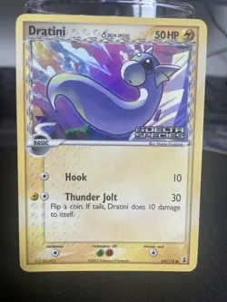 Dratini REVERSE HOLO EX Delta Species 65/113 2005 COMMON Pokemon TCG - Image 1