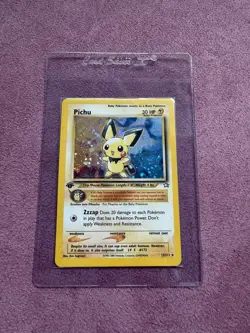 Wizards of the Coast Pichu 12/111 Neo Genesis Holo Rare English 2000 30 HP - Image 1