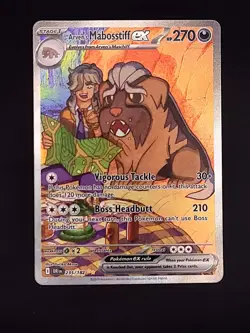 Pokemon - Arven's Mabosstiff ex 235/182 Sv10: Destined Rivals Holo - Image 1