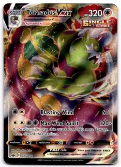 Tornadus VMAX 125/198 Holo VMAX Rare Chilling Reign Pokemon Holo Near Mint - Image 1