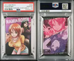 PSA 10 2011 ONE PIECE JAPANESE CARAMEL POPCORN PART 3 022 ROBIN/NAMI - Image 4