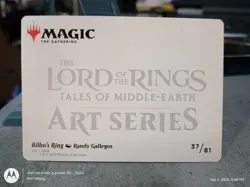 Bilbo's Ring 37/81 Gold-Stamped Signature Art Cards LOTR MTG NM - Image 2