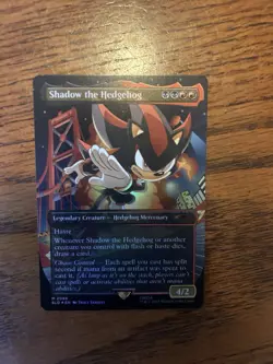 1x Shadow the Hedgehog, Foil, 2086, Secret Lair Sonic the Hedgehog, Magic MTG NM - Image 1