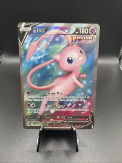 Pokemon Mew v Full Art Holo Ultra Rare TCG Card 250/264 Fusion Strike - Image 1