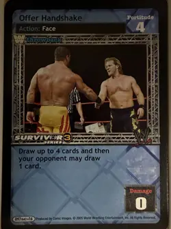Offer Handshake Throwback (SS3) X3 Playset WWF WWE Raw Deal CCG TCG Card Lot - Image 1