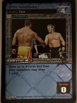 Offer Handshake Throwback (SS3) X3 Playset WWF WWE Raw Deal CCG TCG Card Lot - Image 3