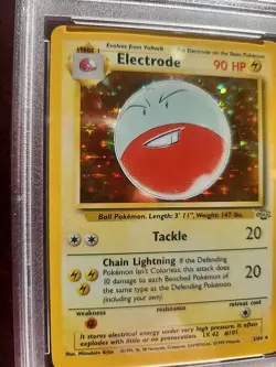 Electrode Jungle Holo Pokemon Card WOTC Near Mint PSA 7 - Image 3