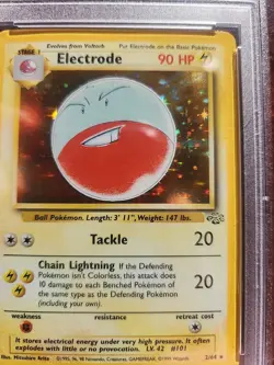 Electrode Jungle Holo Pokemon Card WOTC Near Mint PSA 7 - Image 4