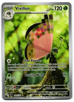 Vivillon 193/191 - 🌊 Surging Sparks Illustration Rare Pokemon TCG 🖤 - LP - Image 1