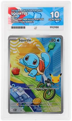 Pokemon Squirtle MEP 039 First Partner Promo Illustration ACE 10 Perfect Subs - Image 1