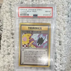Pokemon Koga's Ninja Trick Trainer Japanese Challenge 1999 PSA 8 Uncommon - Image 1
