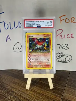 ✨ 2001 POKEMON NEO REVELATION DOUBLE HOLO ERR #7 HO-OH-HOLO PSA 6 ✨ - Image 1