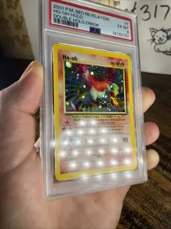 ✨ 2001 POKEMON NEO REVELATION DOUBLE HOLO ERR #7 HO-OH-HOLO PSA 6 ✨ - Image 5