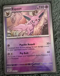 Pokemon TCG Espeon Master Ball Pattern 033/131 Prismatic Evolutions Holo - Image 1