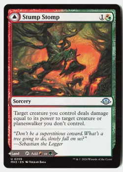 MTG - Stump Stomp 259 Near Mint Modern Horizons 3 - Image 1