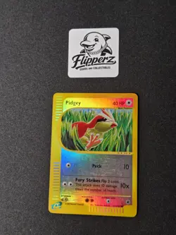 Pokemon TCG Pidgey 123/165 Expedition Base Set Reverse Holo Common 2002 EN - Image 1
