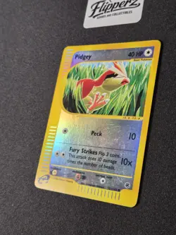 Pokemon TCG Pidgey 123/165 Expedition Base Set Reverse Holo Common 2002 EN - Image 2