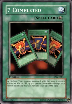 7 Completed - 1st Edition PSV-E004 - LP - YuGiOh - Image 1