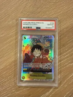 PSA 10 2025 One Piece Prb02-Premium Booster The Best- Vol.2 #109 Monkey D. Luffy - Image 1