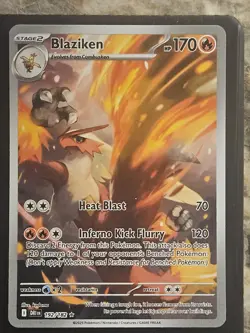 Pokemon TCG Blaziken 192/182 Destined Rivals Illustration Rare Card - Image 1