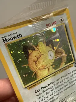 Vintage Meowth Black Star Promo Holo Sealed WOTC Pokemon Card 1999 - Image 3