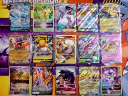 Pokemon TCG: Binder Collection 15 Card Mixed Lot VSTAR TG IR's V Promo Full Art - Image 1