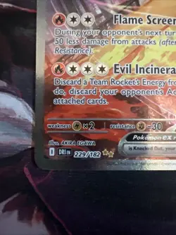 Team Rocket's Moltres ex - (Destined Rivals Stamp) 229/182 Miscellaneous Cards & - Image 3