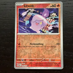 Litwick 036/197 Pokemon Obsidian Flames SV03 Reverse Holo Common Card NM - Image 1