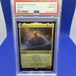 Magic Aang Foil 2025 TLA EN Legendary Creature PSA 10 #0203 double sided POP 1 ! - Image 1