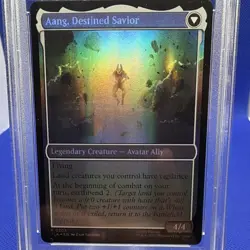 Magic Aang Foil 2025 TLA EN Legendary Creature PSA 10 #0203 double sided POP 1 ! - Image 4