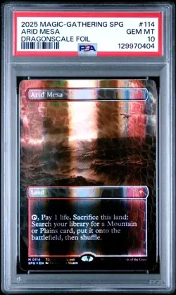 ARID MESA 2025 MAGIC THE GATHERING SPG DRAGONSCALE FOIL GRADED PSA 10 GEM MT - Image 1