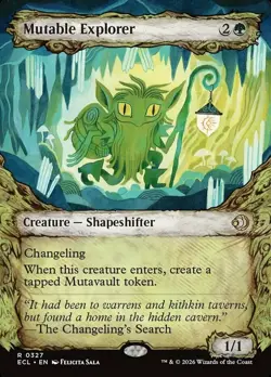 x1 Mutable Explorer - Showcase R MTG Lorwyn Eclipsed M/NM, English - Image 1