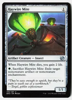 MTG - Haywire Mite 199 Near Mint The Brothers' War - Image 1