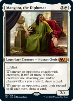 1x Mangara, the Diplomat - Foil Light Play MTG Magic - Kid Icarus - - Image 1