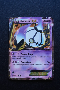 Chandelure EX 77/113 Legendary Treasures Ultra Rare Pokemon TCG NM - Image 1