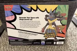 Pokemon TCG Ascended Heroes Premium Poster Collection Mega Lucario Sealed New - Image 2
