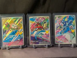 Pokemon TCG First Partner Illustration Collection Series 1 Gen 7 Alola Starters - Image 1