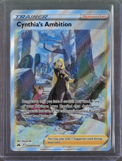 Pokemon Crown Zenith Cynthia’s Ambition GG60/GG70 Galarian Gallery Ultra Rare NM - Image 1