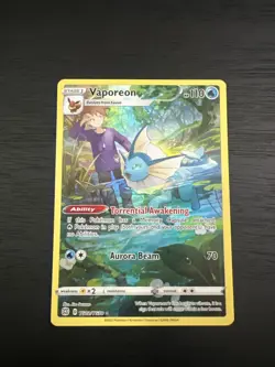 Vaporeon TG02/TG30 SWSH09: Brilliant Stars Trainer Gallery - Pokemon Card - - Image 1