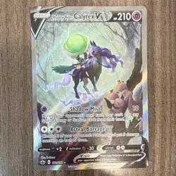 Pokemon Shadow Rider Calyrex V Full Art Ultra Rare Holo Chilling Reign 210 HP - Image 1