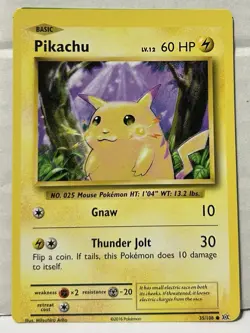 2016 Pokemon TGC Evolutions Pikachu #35/108 Misprint Mint - Image 1