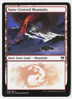 MTG - Snow-Covered Mountain () 282 Near Mint Kaldheim - Image 1
