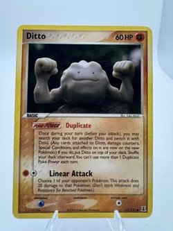 Pokemon Ditto (Geodude) 62/113 EX Delta Species Regular Rare CLEAN LP - Image 1